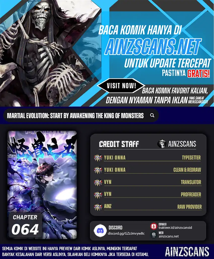 Baca Komik Ultimate Martial Evolution: Begin by Awakening the King of Monsters Chapter 64 Gambar 1