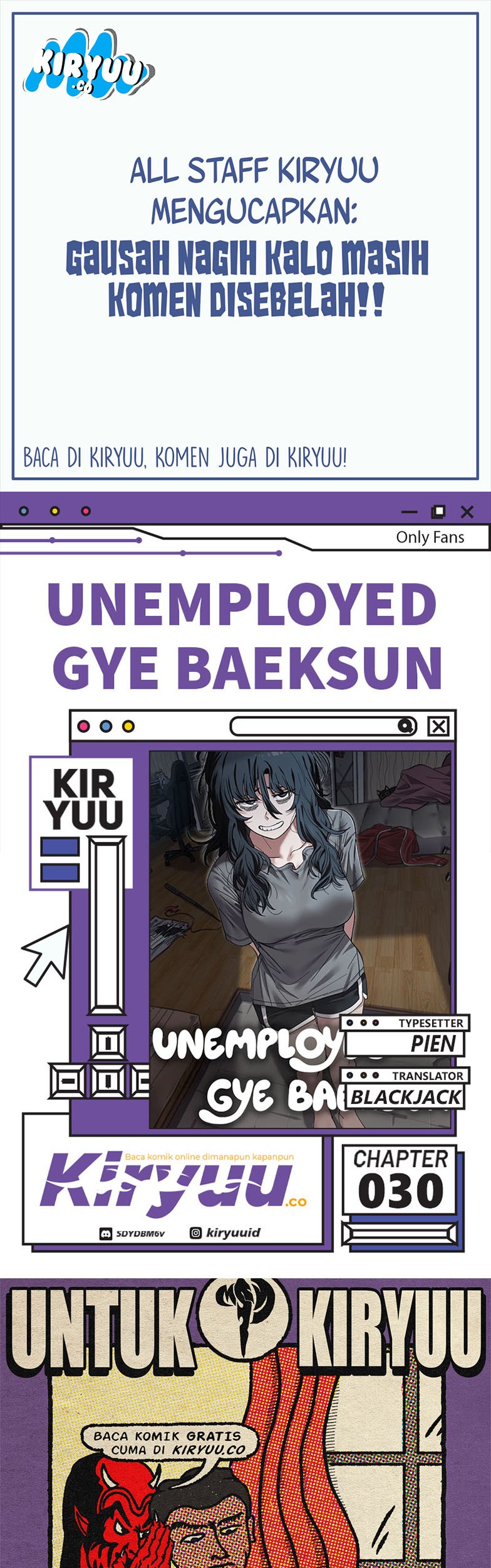 Baca Komik Unemployed Gye Baek Soon Chapter 30 Gambar 1