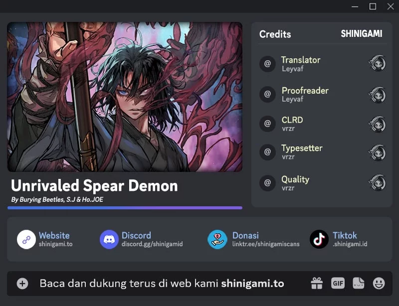 Baca Komik Unrivaled Spear Demon Chapter 20 Gambar 1