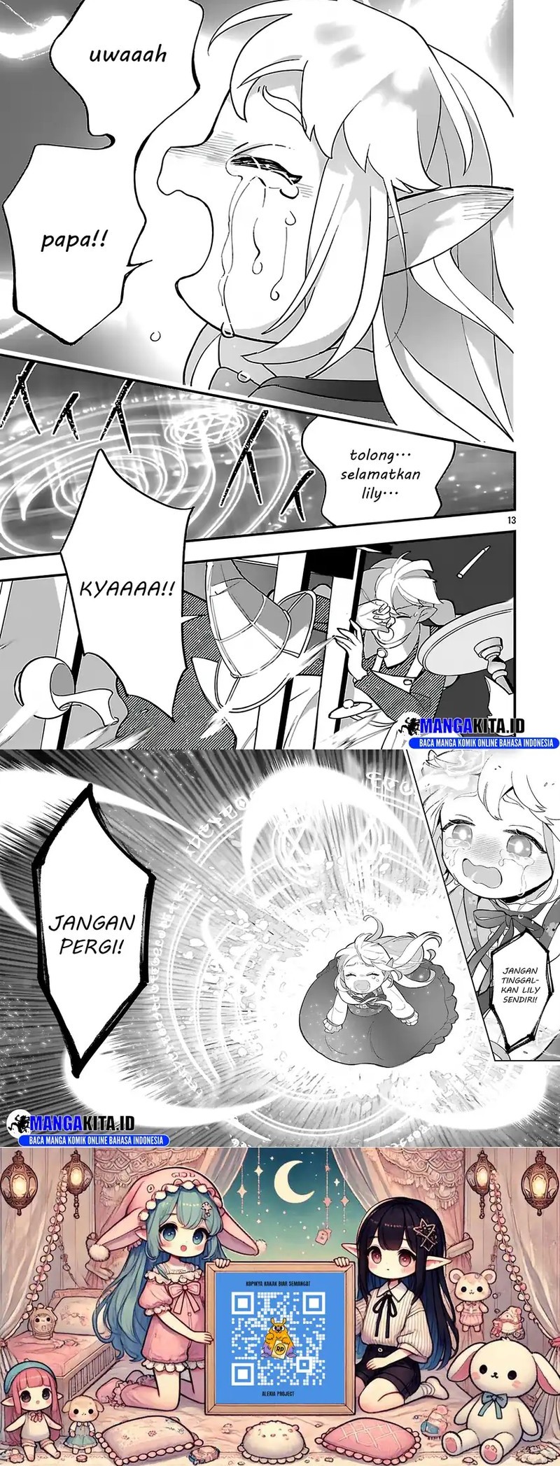 Urenokori no Dorei Elf wo Hirotta no de, Musume ni suru Koto ni shita Chapter 16.1 Gambar 7