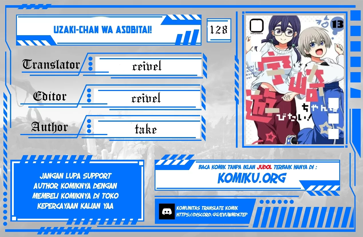 Baca Komik Uzaki-chan wa Asobitai! Chapter 128 Gambar 1