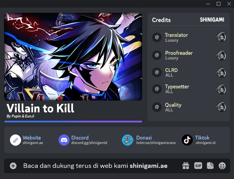 Baca Komik Villain To Kill Chapter 186 Gambar 1