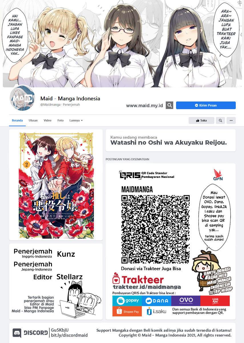 Baca Watashi no Oshi wa Akuyaku Reijou. Chapter 25 Gambar 2
