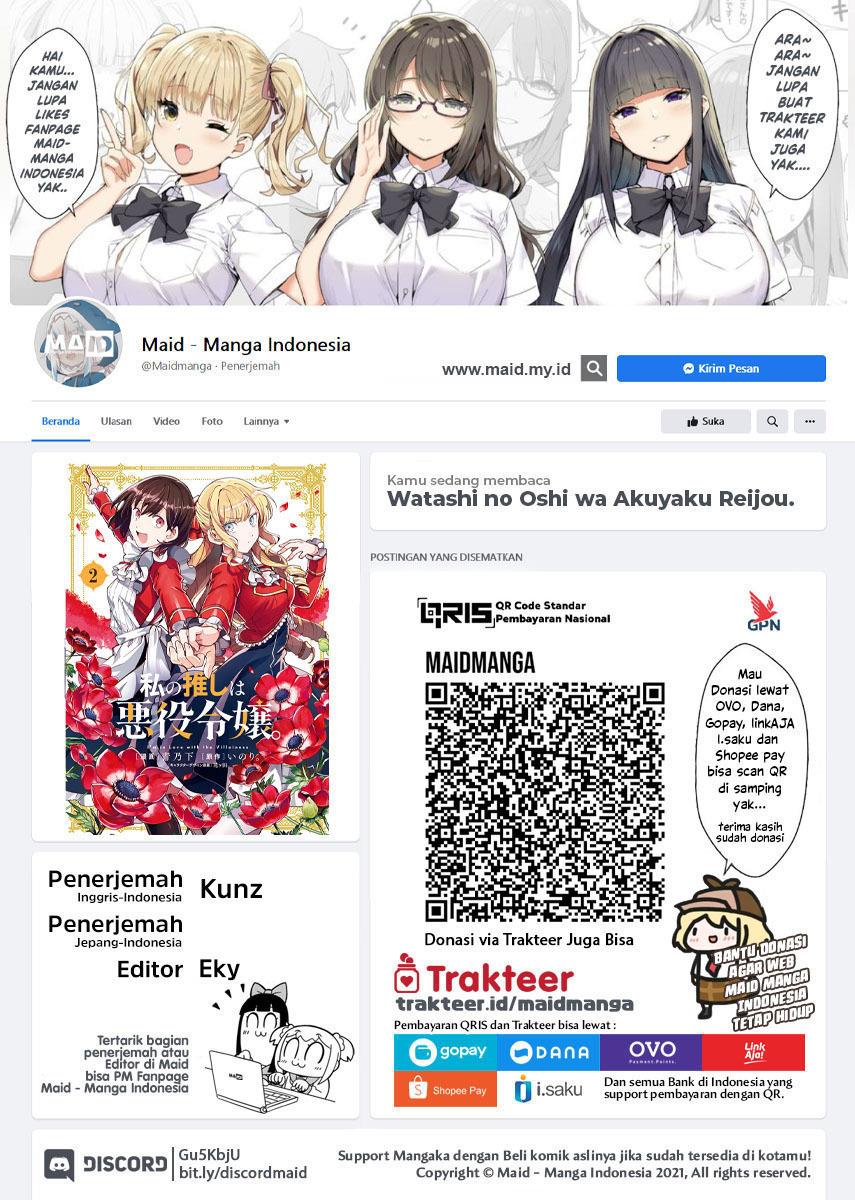 Baca Watashi no Oshi wa Akuyaku Reijou. Chapter 29 Gambar 2
