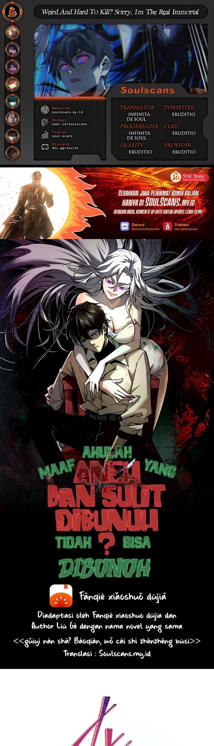 Baca Komik Weird and Hard to Kill? Sorry, I’m the Real Immortal Chapter 101 Gambar 1