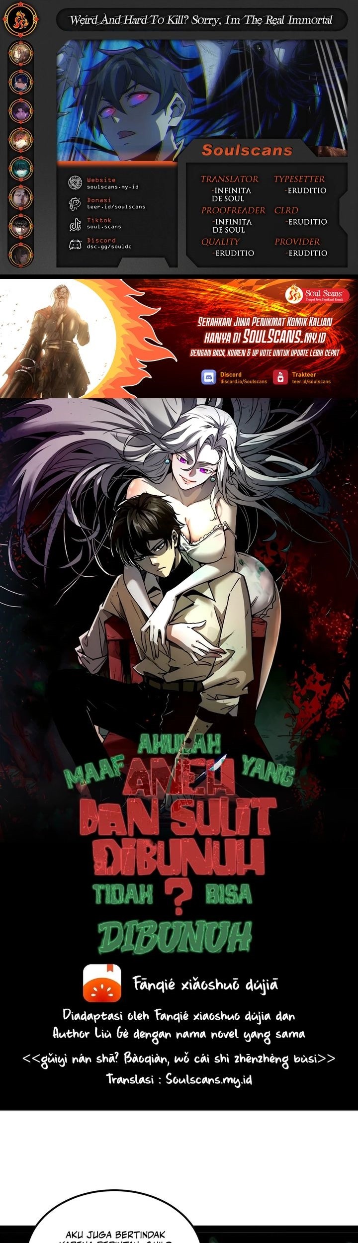 Baca Komik Weird and Hard to Kill? Sorry, I’m the Real Immortal Chapter 102 Gambar 1