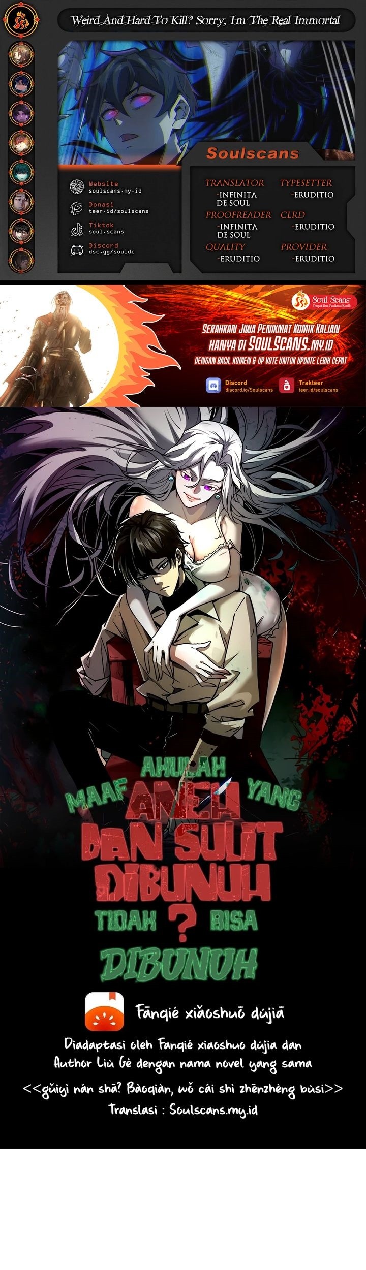 Baca Komik Weird and Hard to Kill? Sorry, I’m the Real Immortal Chapter 104 Gambar 1