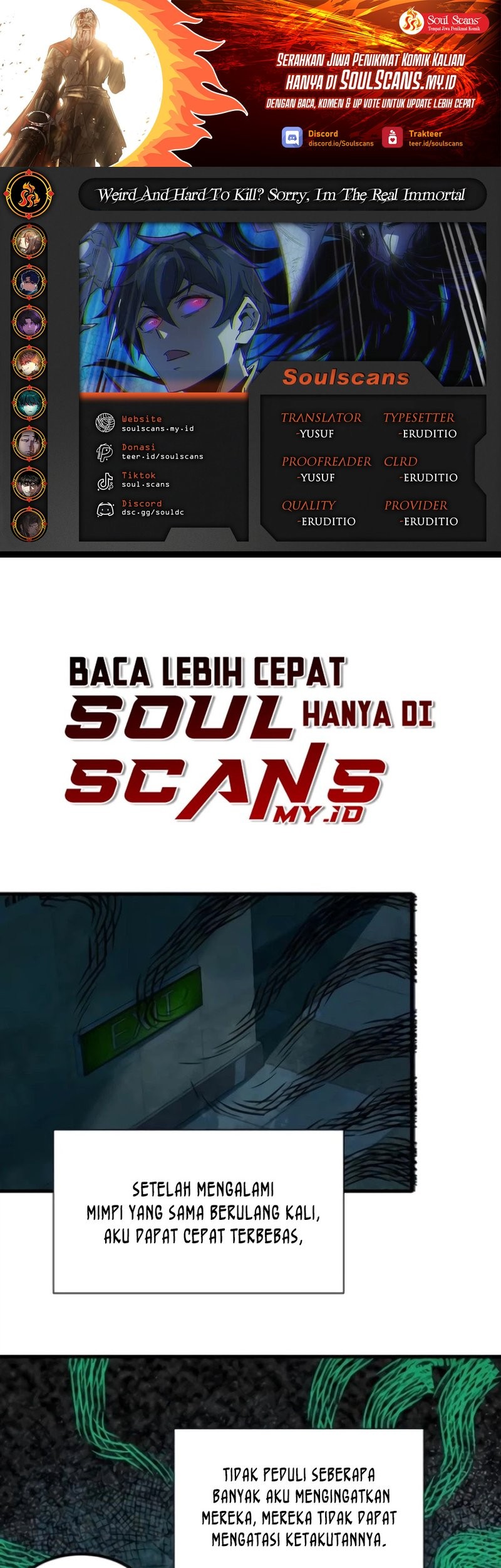 Baca Komik Weird and Hard to Kill? Sorry, I’m the Real Immortal Chapter 41 Gambar 1