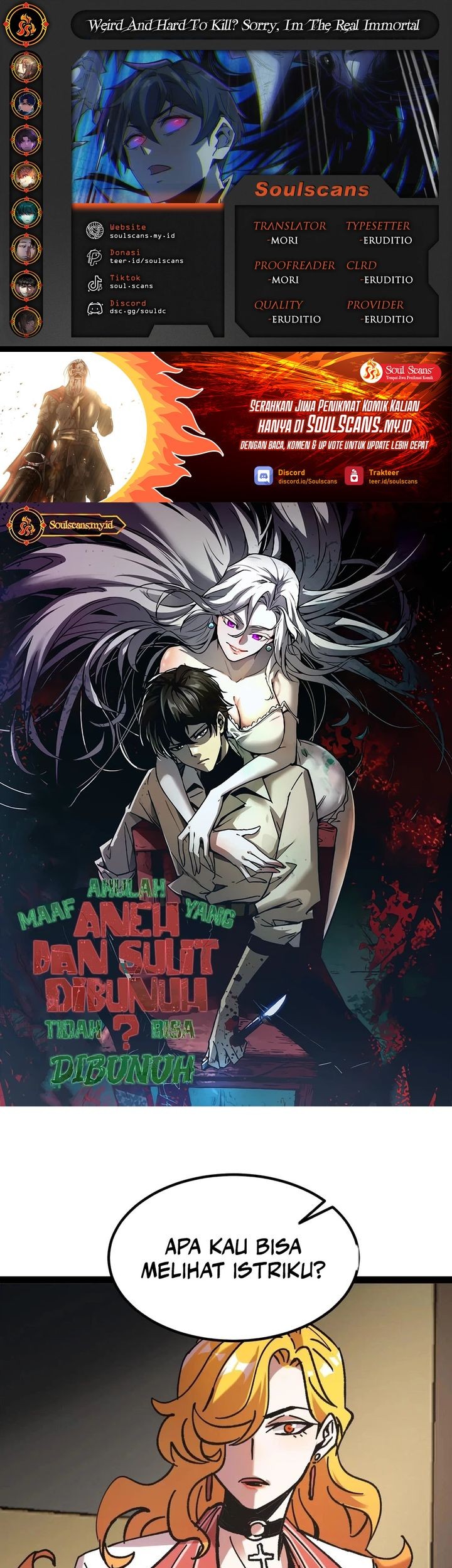 Baca Komik Weird and Hard to Kill? Sorry, I’m the Real Immortal Chapter 51 Gambar 1