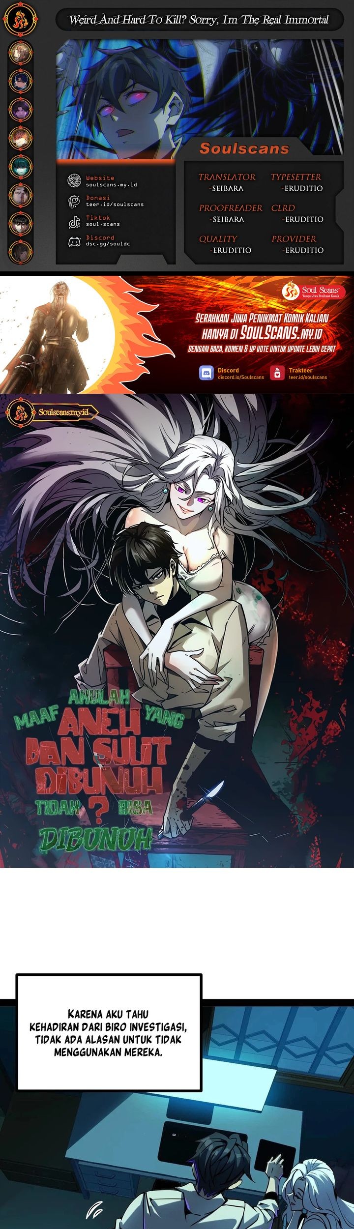 Baca Komik Weird and Hard to Kill? Sorry, I’m the Real Immortal Chapter 53 Gambar 1