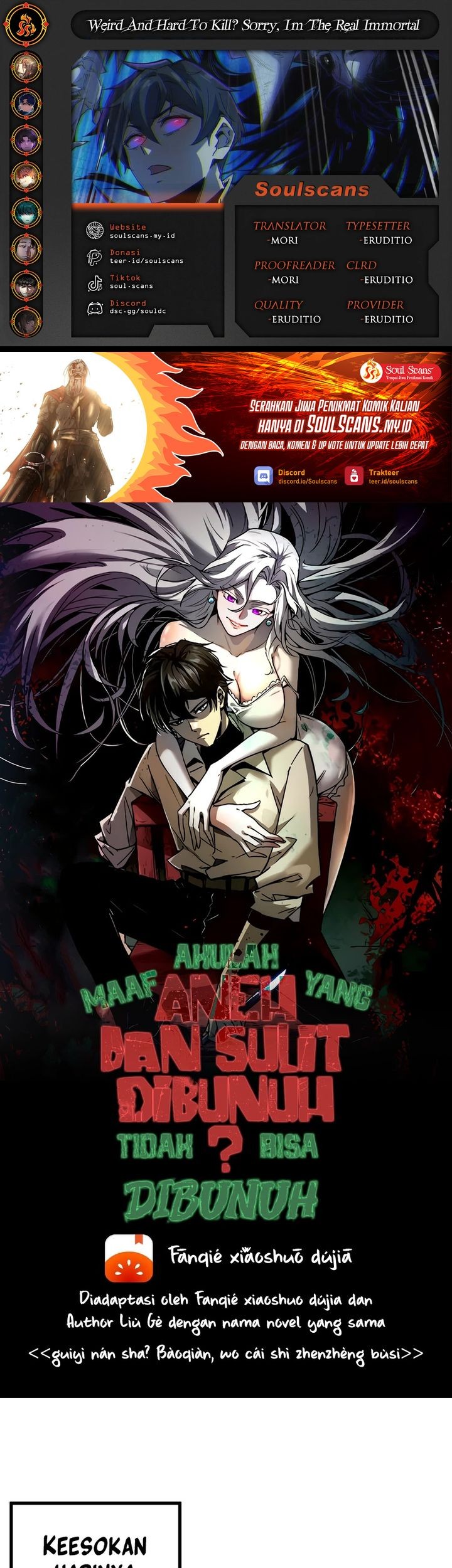 Baca Komik Weird and Hard to Kill? Sorry, I’m the Real Immortal Chapter 54 Gambar 1