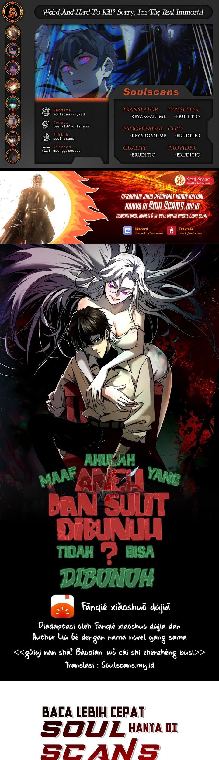 Baca Komik Weird and Hard to Kill? Sorry, I’m the Real Immortal Chapter 60 Gambar 1