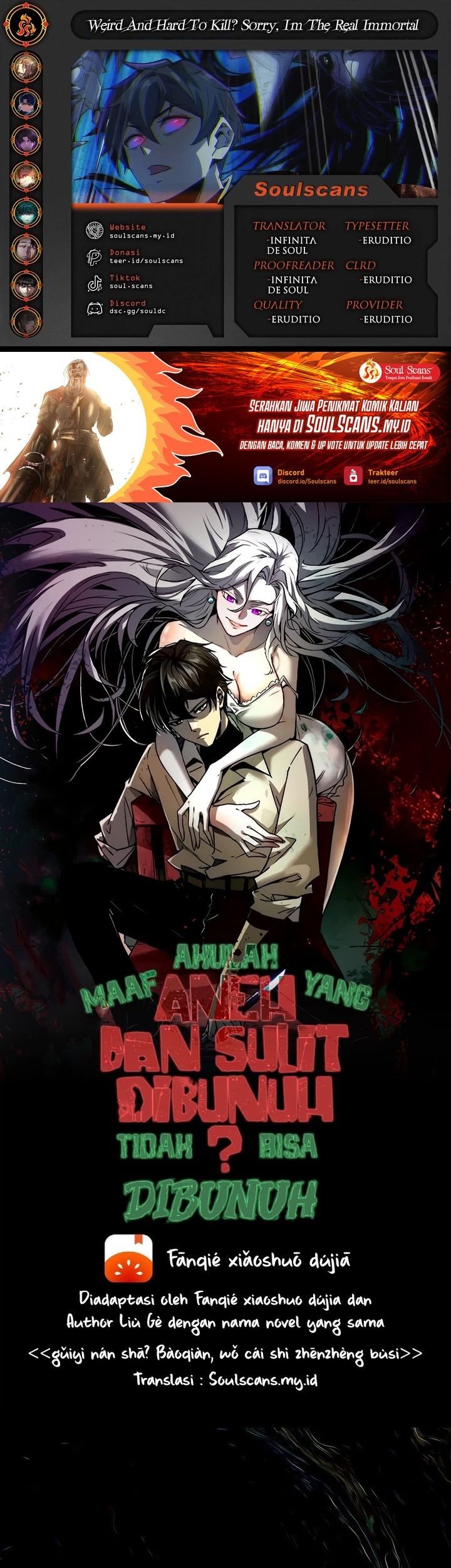 Baca Komik Weird and Hard to Kill? Sorry, I’m the Real Immortal Chapter 88 Gambar 1