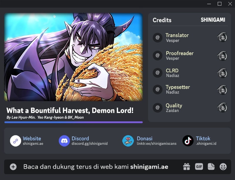Baca Komik What A Bountiful Harvest, Demon Lord! Chapter 16 Gambar 1