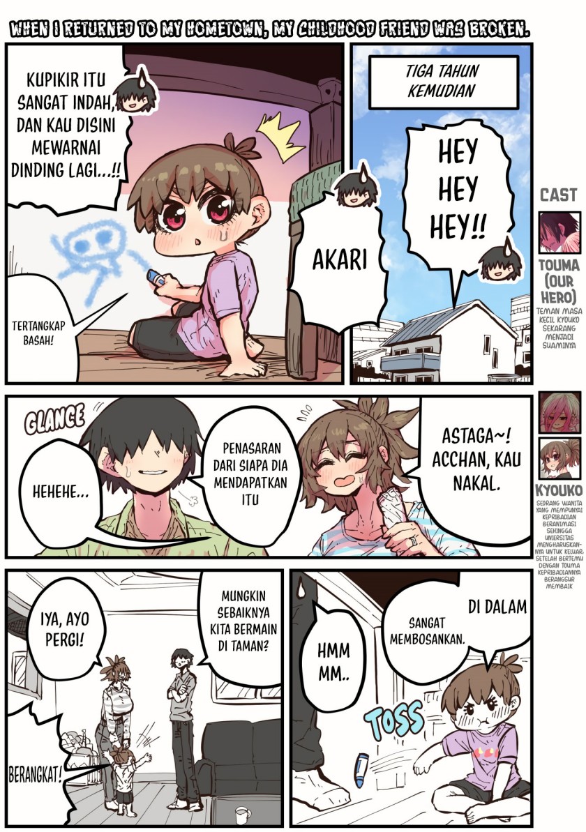 Baca Komik When I Returned to My Hometown, My Childhood Friend was Broken Chapter 50 Gambar 1