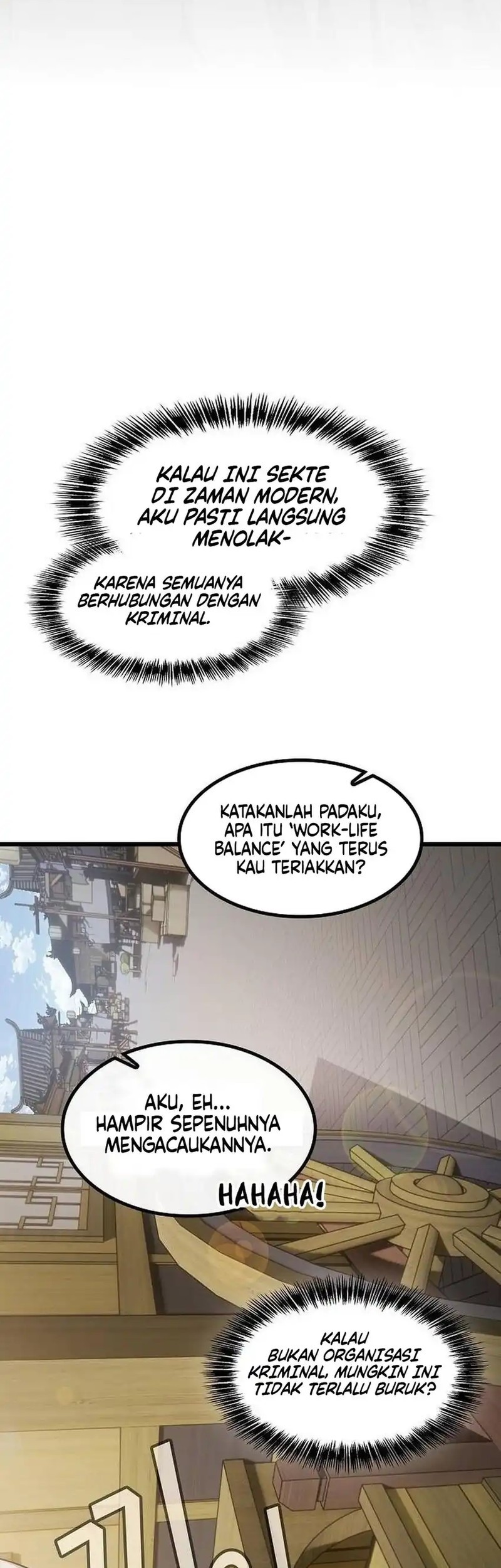 Who’s threatening you with a knife to make you a Heavenly Demon? Chapter 1 Gambar 91