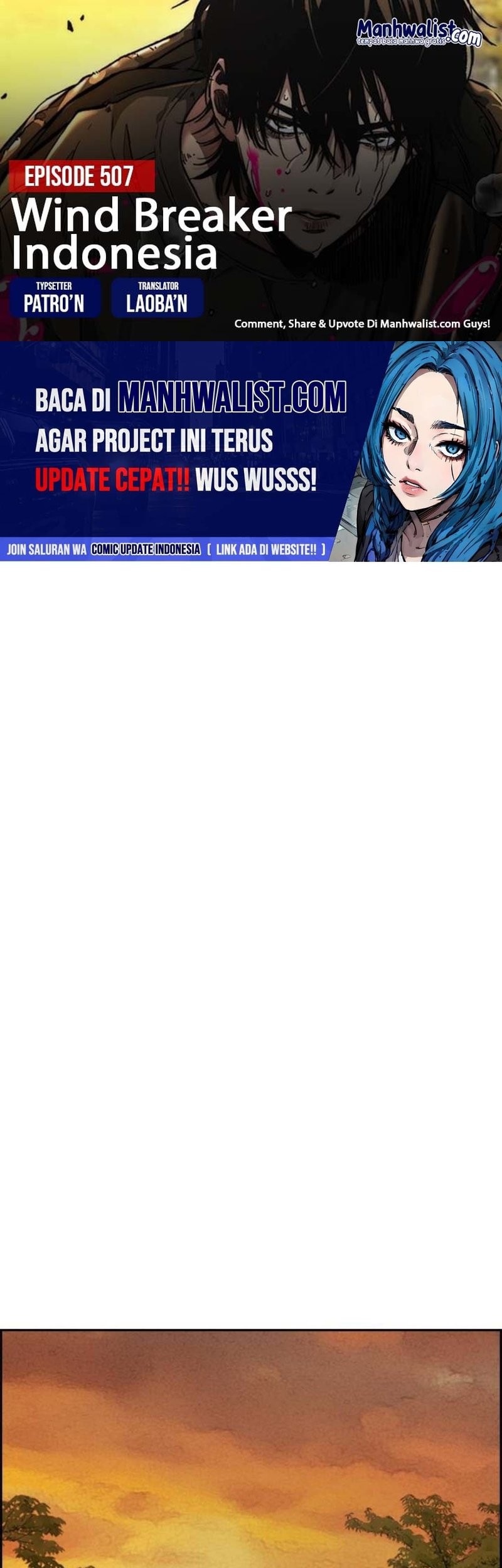 Baca Komik Wind Breaker Chapter 507 Gambar 1