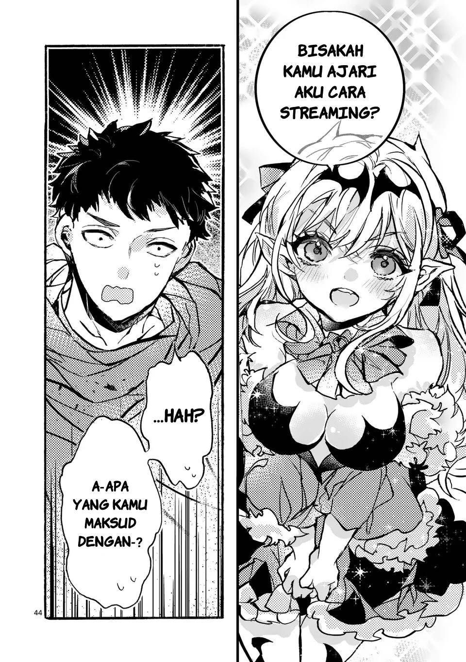 Yamiochi Yuusha no Haishin Haishin~Tsuihousare, Kakushi Boss Beya ni Hourikomareta Kekka, Boss to Tansakushagari Haishin wo Hajimeru~@comic Chapter 1 Gambar 44