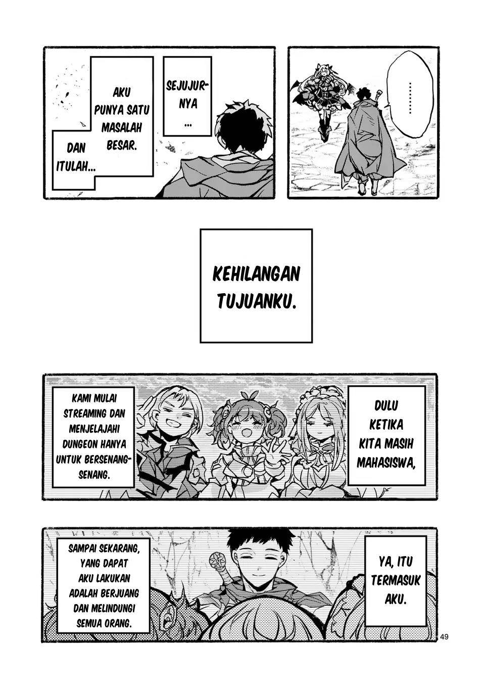 Yamiochi Yuusha no Haishin Haishin~Tsuihousare, Kakushi Boss Beya ni Hourikomareta Kekka, Boss to Tansakushagari Haishin wo Hajimeru~@comic Chapter 1 Gambar 49