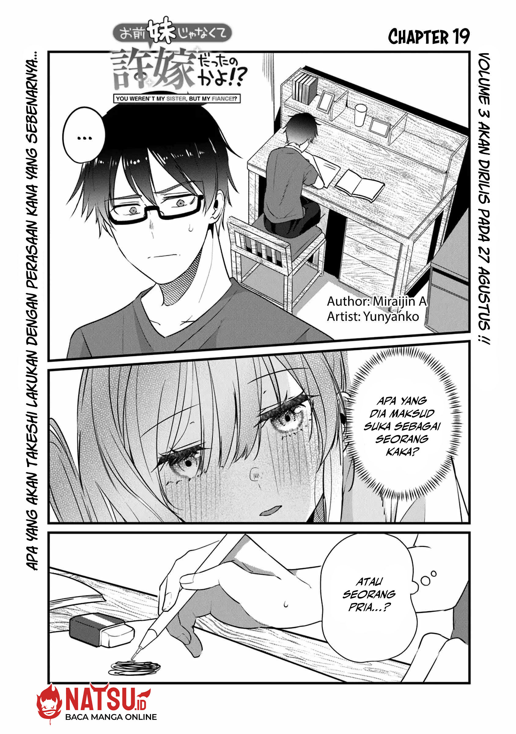 Baca  You Weren’t My Sister, But My Fiancee!? (Omae Imouto Janakute Iinazuke Datta no ka yo!?) Chapter 19 Gambar 2