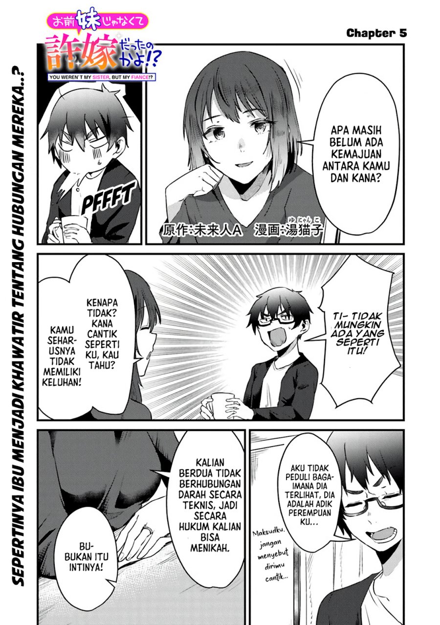 Baca  You Weren’t My Sister, But My Fiancee!? (Omae Imouto Janakute Iinazuke Datta no ka yo!?) Chapter 5 Gambar 2