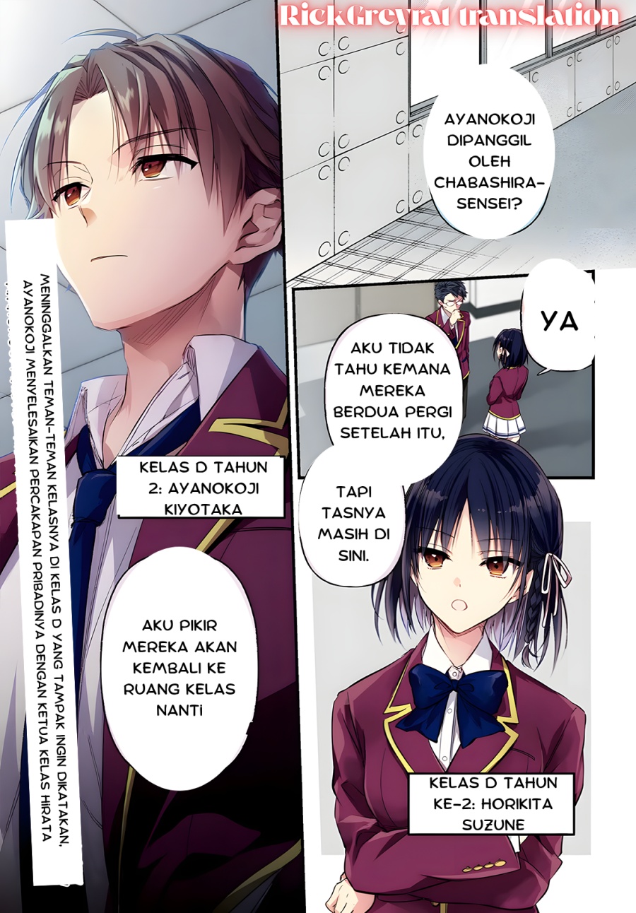 Baca Komik Youkoso Jitsuryoku Shijou Shugi no Kyoushitsu e 2-nensei-hen 2nd Stage Chapter 1.1 Gambar 1