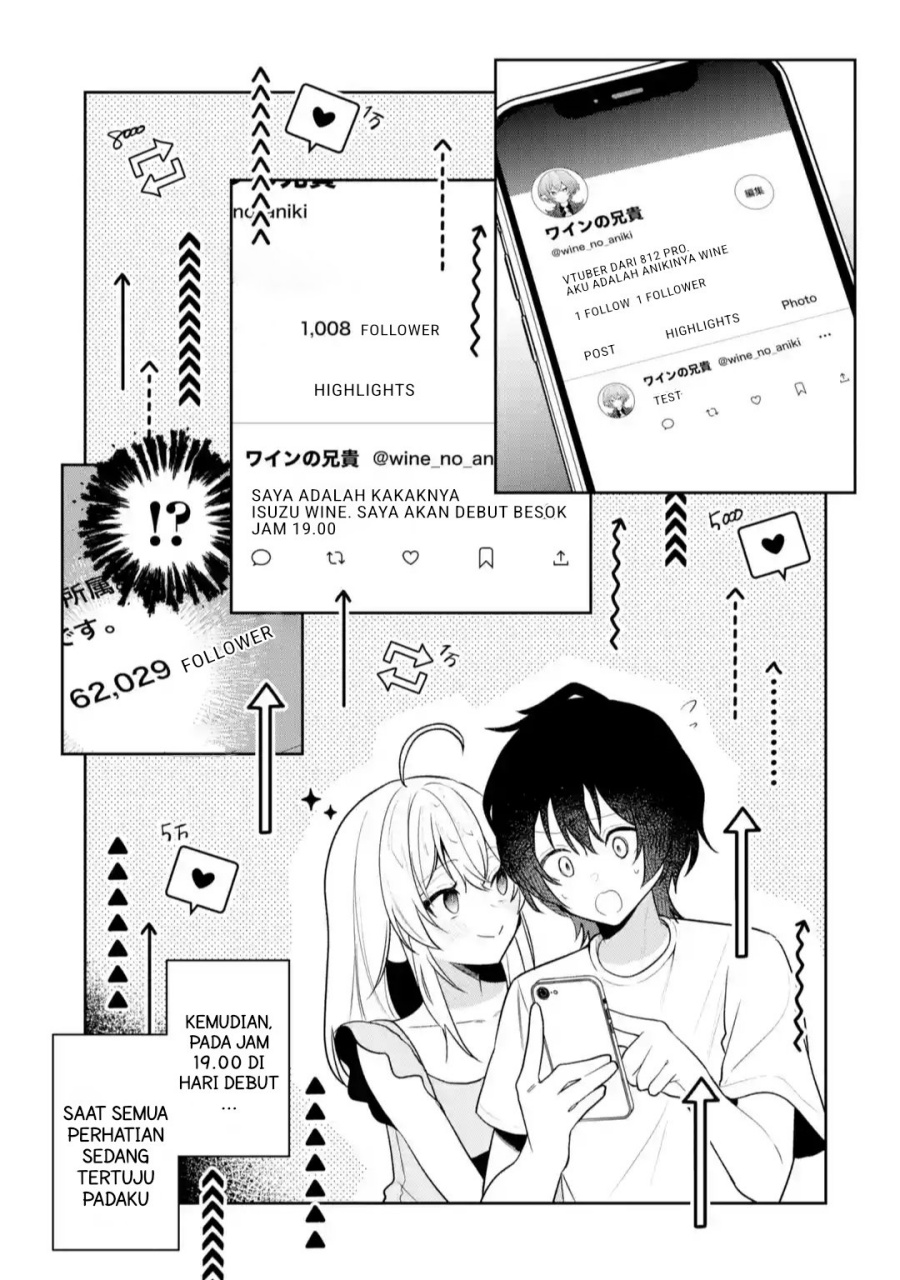 Yuumei VTuber no Ani Dakedo Nazeka Ore ga Yuumei ni Natteita Chapter 12.2 Gambar 9