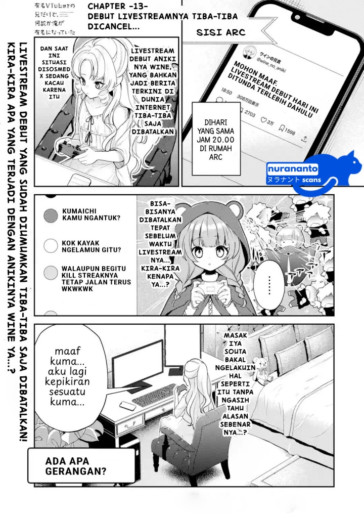 Baca  Yuumei VTuber no Ani Dakedo Nazeka Ore ga Yuumei ni Natteita Chapter 13.1 Gambar 2