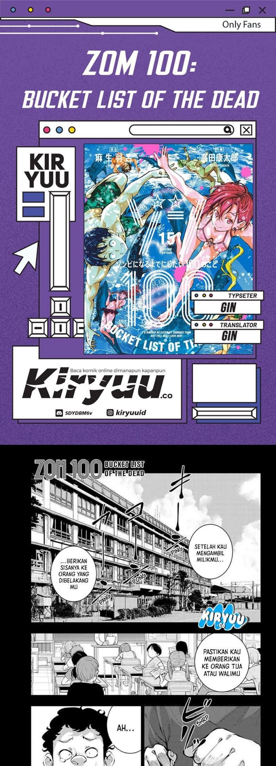 Baca Komik Zombie 100 ~Zombie ni Naru Made ni Shitai 100 no Koto~ Chapter 53 Gambar 1