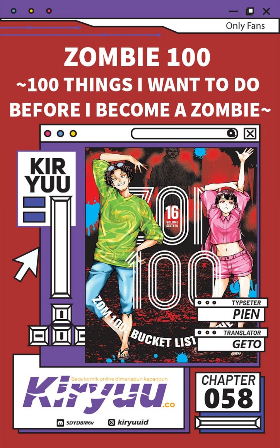 Baca Komik Zombie 100 ~Zombie ni Naru Made ni Shitai 100 no Koto~ Chapter 58 Gambar 1