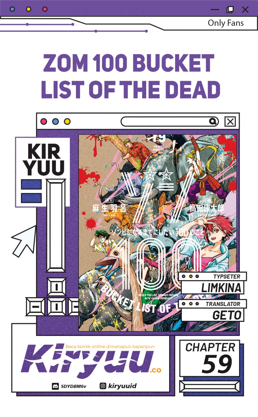 Baca Komik Zombie 100 ~Zombie ni Naru Made ni Shitai 100 no Koto~ Chapter 59 Gambar 1