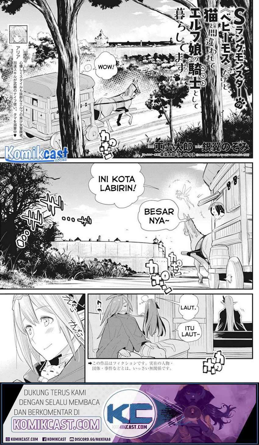 Baca S-Rank Monster no Behemoth Dakedo, Neko to Machigawarete Erufu Musume no Kishi (Pet) Toshite Kurashitemasu Chapter 37 Gambar 2