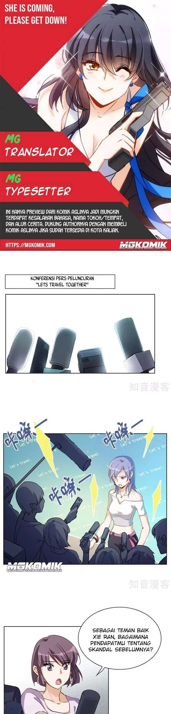 Baca Komik She Is Coming, Please Get Down! Chapter 4.1 Gambar 1