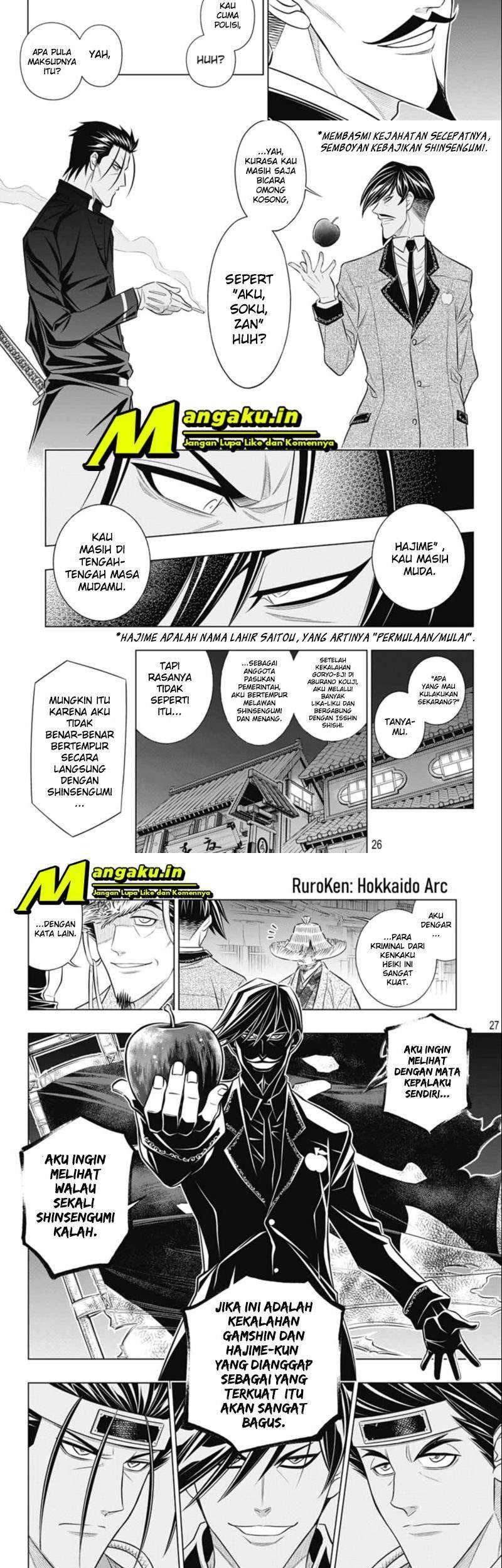 Rurouni Kenshin: Meiji Kenkaku Romantan – Hokkaido-hen Chapter 37.2 Gambar 7