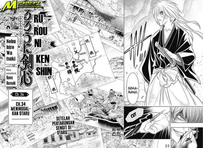 Baca Rurouni Kenshin: Meiji Kenkaku Romantan – Hokkaido-hen Chapter 34 Gambar 2