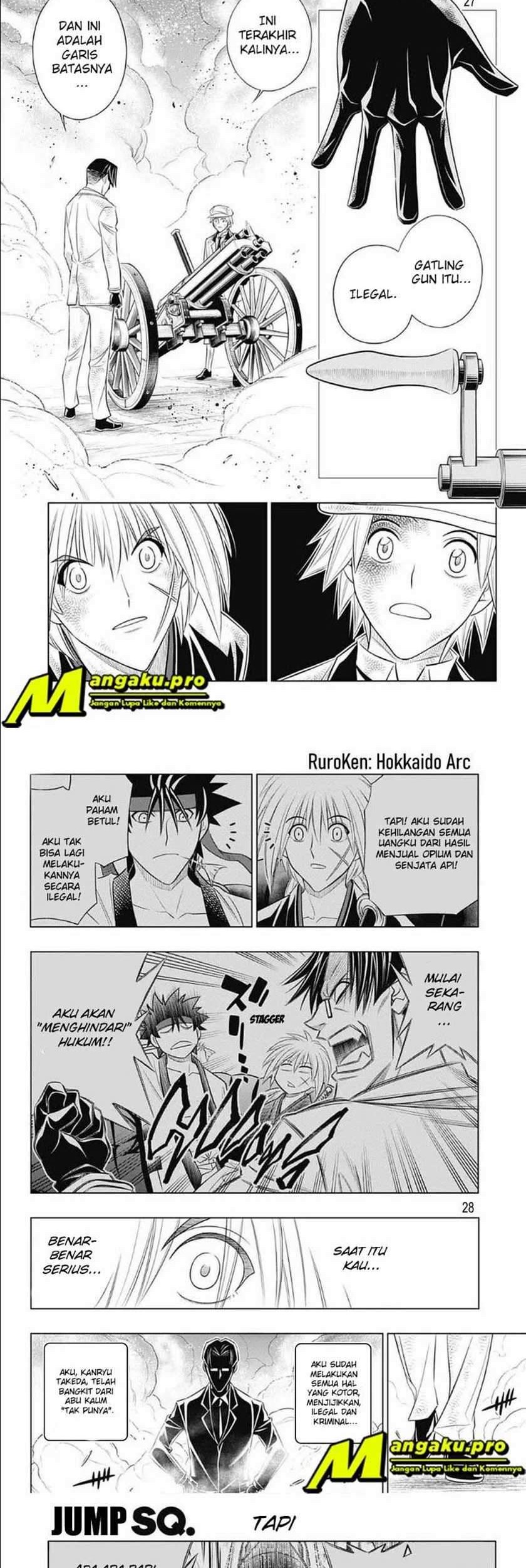 Rurouni Kenshin: Meiji Kenkaku Romantan – Hokkaido-hen Chapter 33 Gambar 15