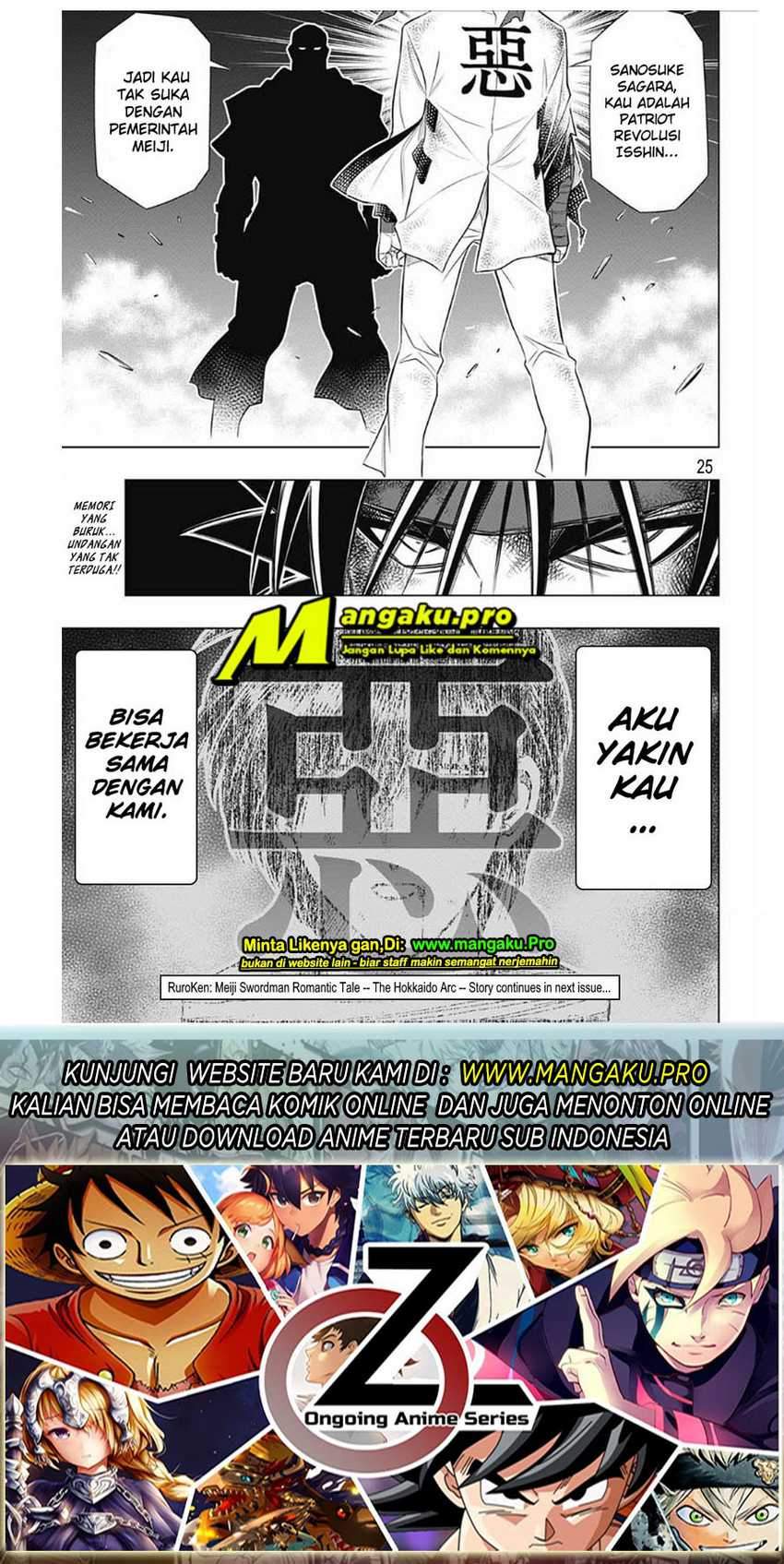 Rurouni Kenshin: Meiji Kenkaku Romantan – Hokkaido-hen Chapter 29 Gambar 25