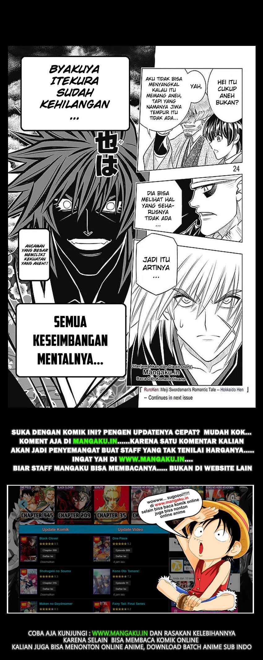Rurouni Kenshin: Meiji Kenkaku Romantan – Hokkaido-hen Chapter 17 Gambar 24