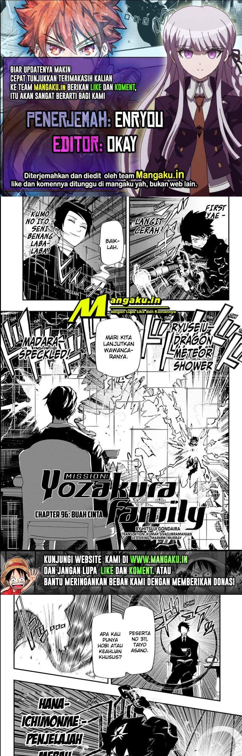 Baca Komik Mission: Yozakura Family Chapter 96 Gambar 1