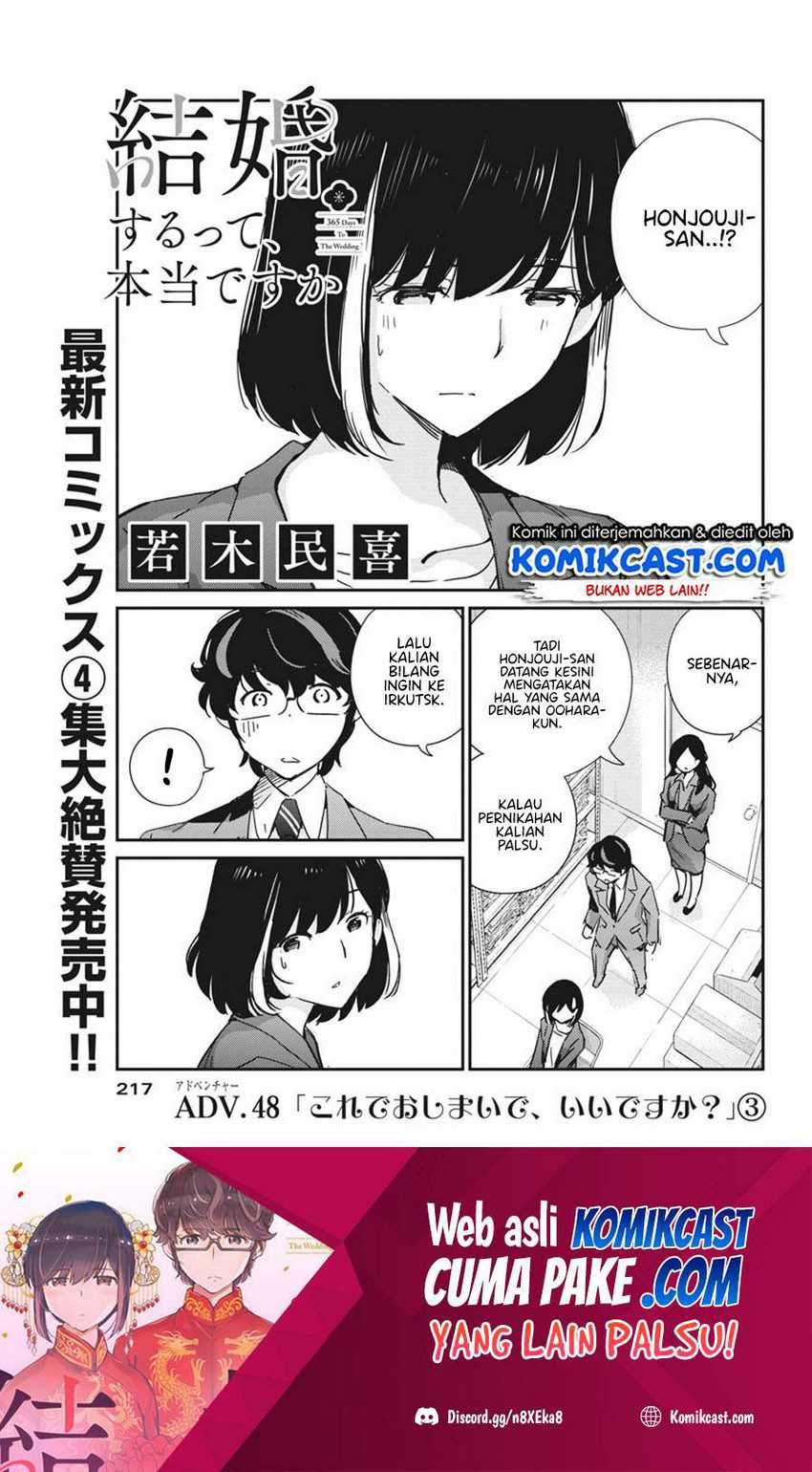 Baca  Kekkon Surutte, Hontou Desu Ka? Chapter 48 Gambar 2