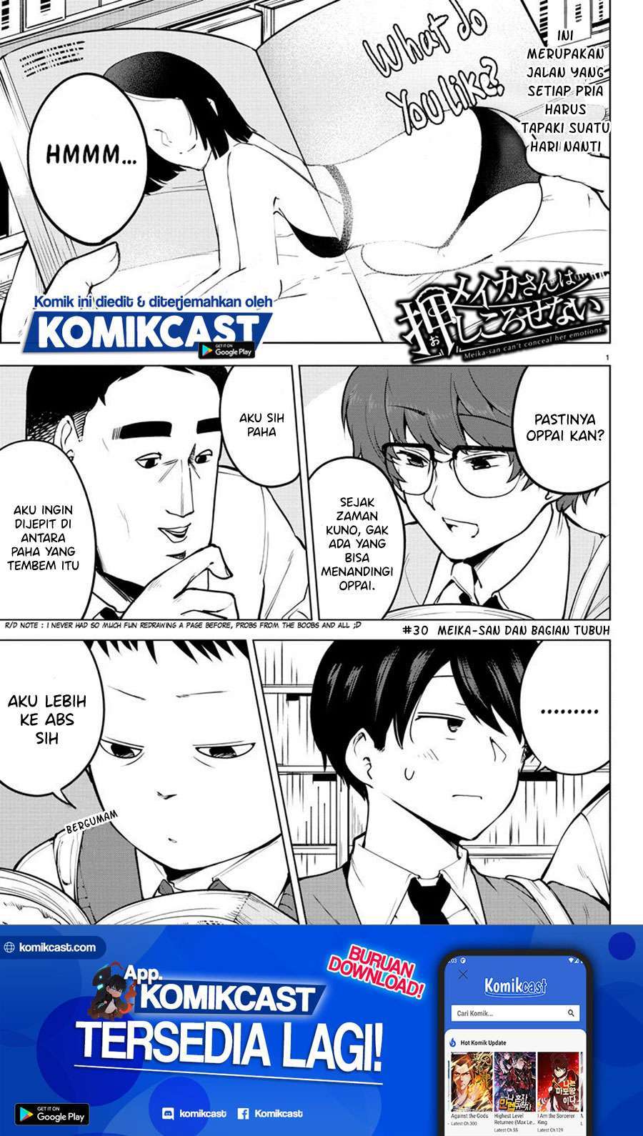 Baca Meika-san Can’t Conceal Her Emotions Chapter 30 Gambar 2