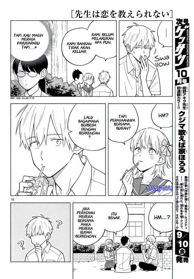 Sensei wa Koi wo Oshierarenai Chapter 40 Gambar 9