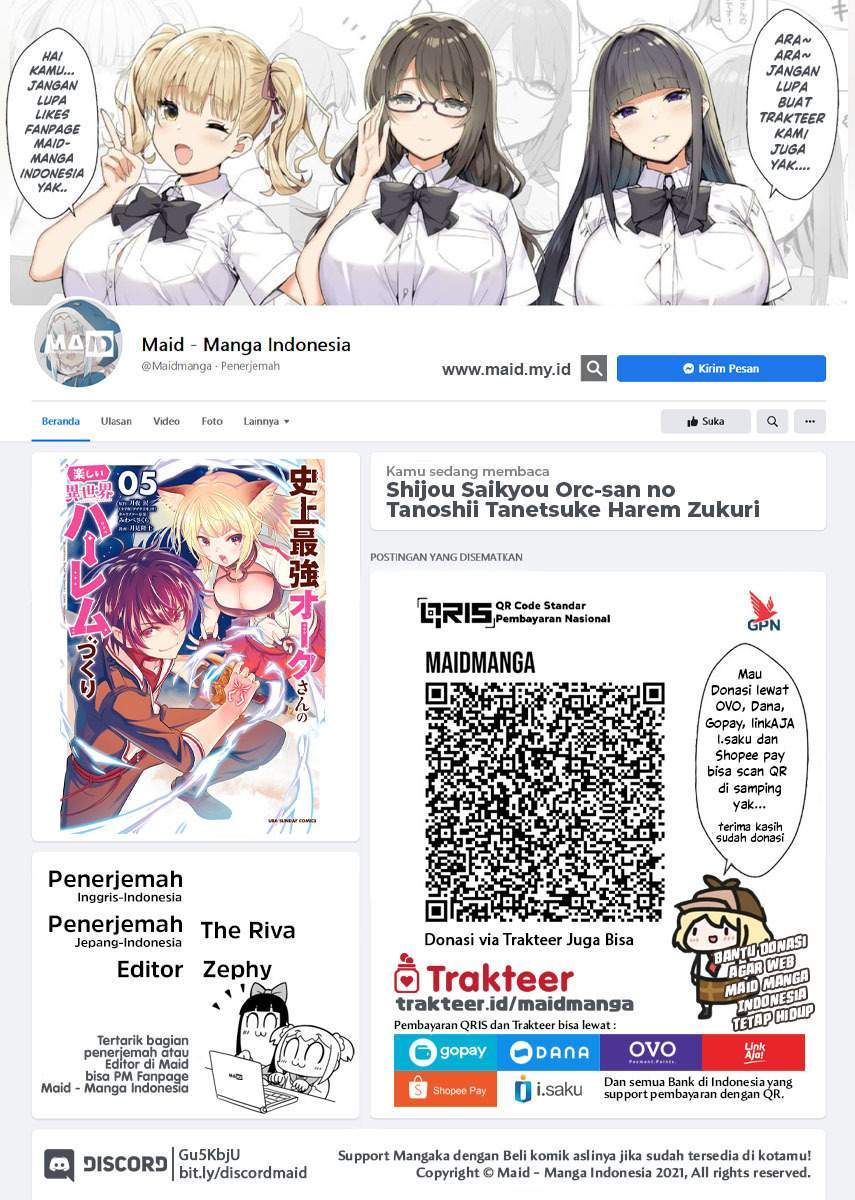 Baca Shijou Saikyou Orc-san no Tanoshii Tanetsuke Harem Zukuri Chapter 58.1 Gambar 2