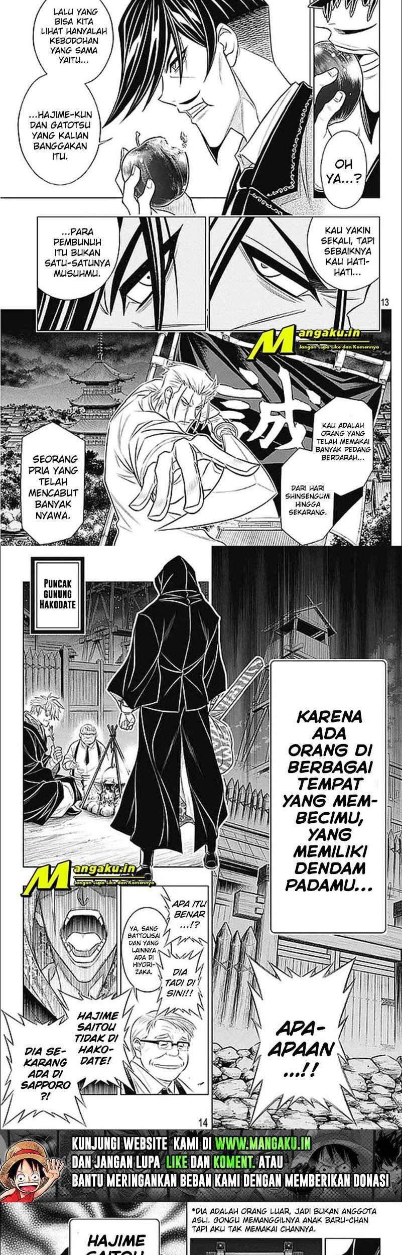 Rurouni Kenshin: Meiji Kenkaku Romantan – Hokkaido-hen Chapter 38 Gambar 9