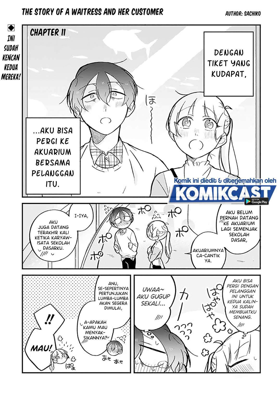 Baca Komik The Story of a Waitress and Her Customer Chapter 11 Gambar 1