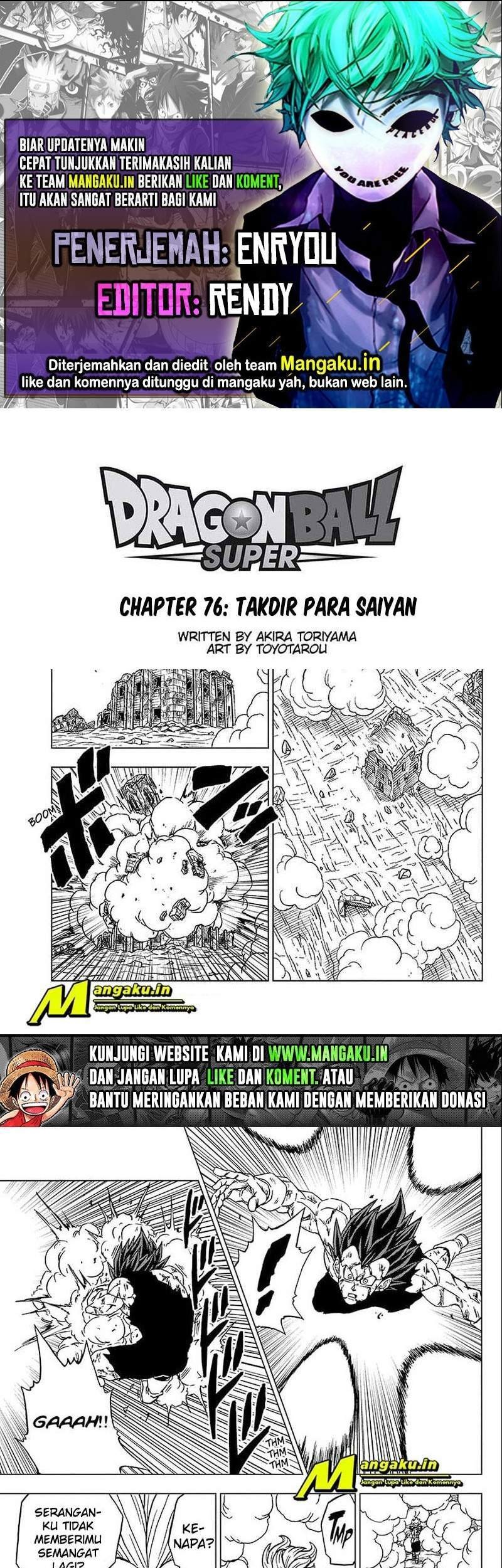 Baca Komik Dragon Ball Super Chapter 76.1 Gambar 1