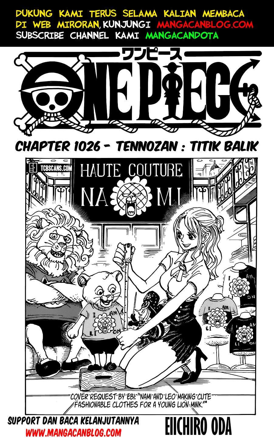 Baca Komik One Piece Chapter 1026 HD Gambar 1