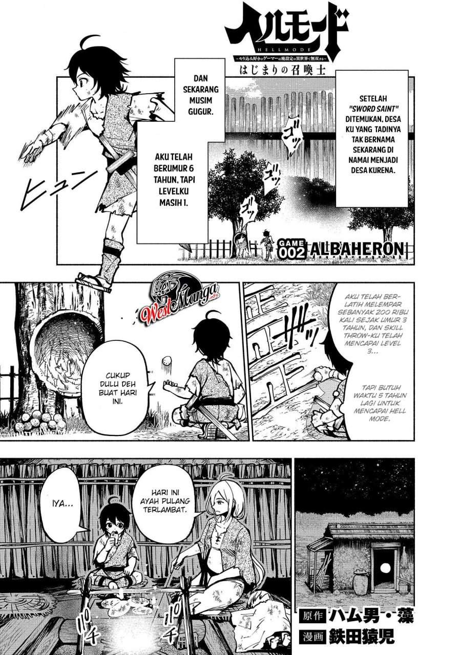 Hell Mode: Yarikomi Suki no Gamer wa Hai Settei no Isekai de Musou Suru Chapter 2 Gambar 3