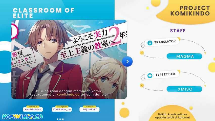 Baca Komik Youkoso Jitsuryoku Shijou Shugi no Kyoushitsu e Chapter 44 Gambar 1