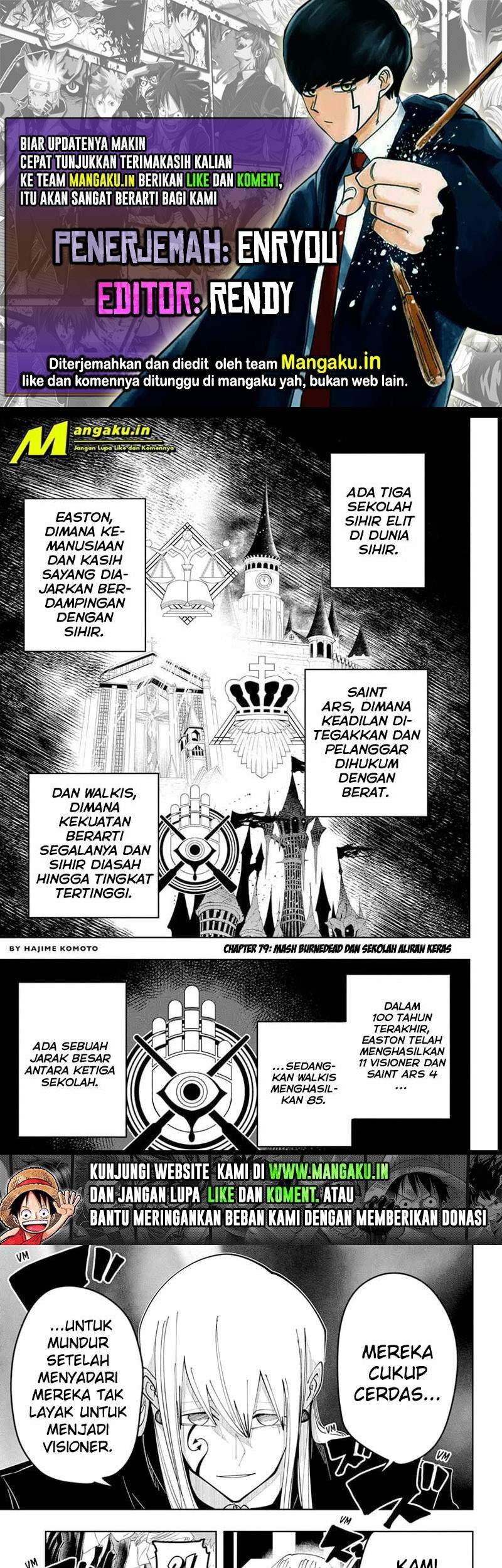 Baca Komik Mashle: Magic and Muscles Chapter 79 Gambar 1